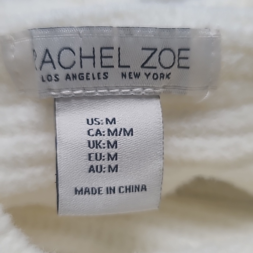 Rachel Zoe Ivory Cowl Neck Sweater Super Soft - Picture 8 of 9
